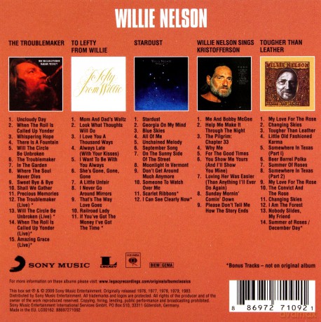 Willie Nelson: 5 Original Album Classics [5CD]