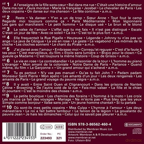 Edith Piaf: Adieu Mon Coeur [10CD]