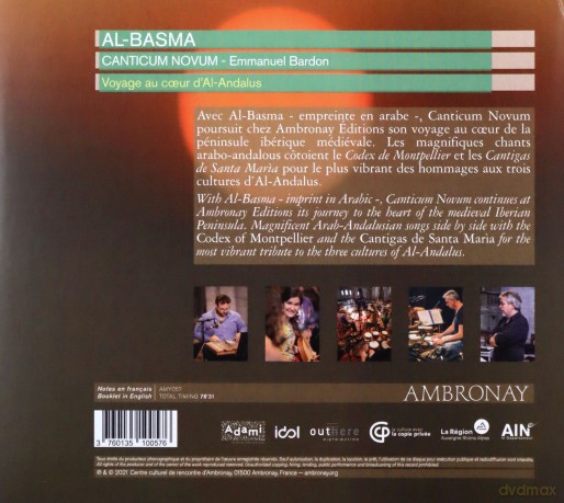 Canticum Novum/Emmanuel Bardon: Al-Basma [CD]