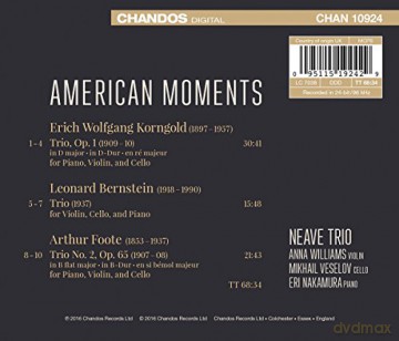 Neave Trio: American Moments [CD]