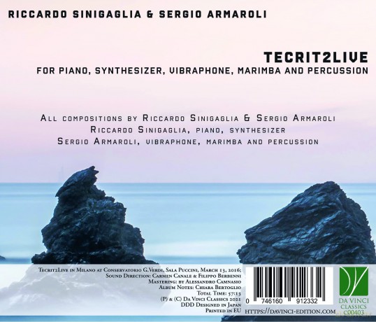 Tecrit: Armaroli, Sinigaglia: Tecrit2live, For Piano, Synthesizer, Vibraphone, Marimba [CD]