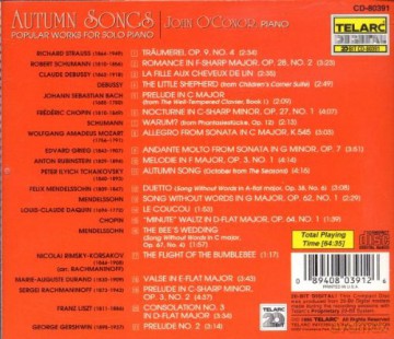 John O'Conor: Autumn Songs [CD]