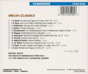 Johan Sebastian Bach: Bach: Organ Classics [CD]