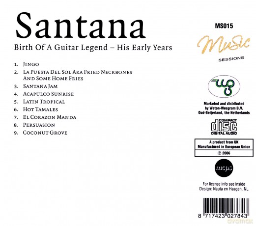 Carlos Santana: Birth of a Guitar Legend [CD]