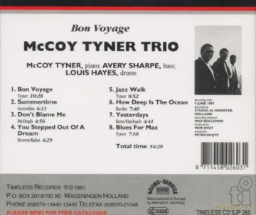 Mccoy Tyner Trio: Bon Voyage [CD]