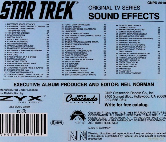 Star Trek Sound-Effects (TV) [CD]