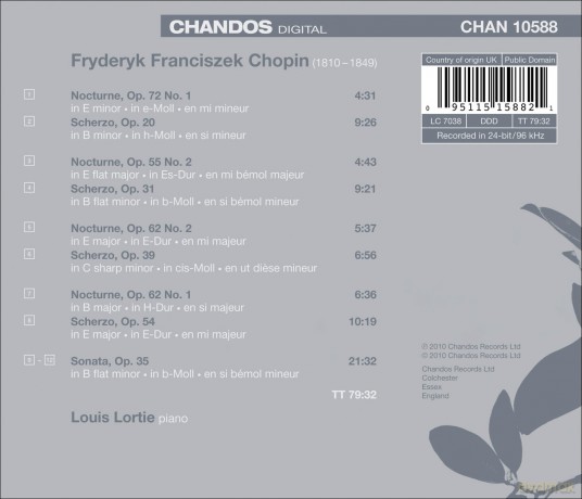 Louis Lortie: Chopin Volume 1 [CD]