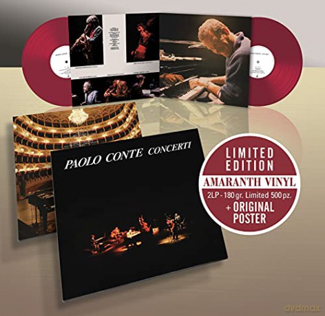 Paolo Conte: Concerti (Amaranth Edition + Poster) 2lp 180 Gr. Ltd. Ed. [Winyl]