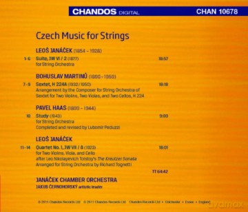 Janacek: Czech Music for Strings [CD]