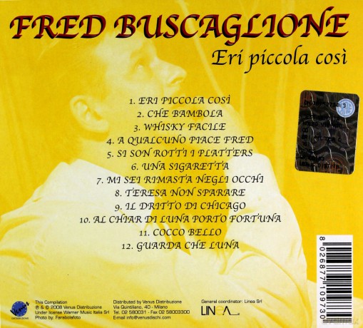 Fred Buscaglione: Eri Piccola Cosi [CD]