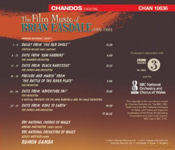 B. Easdale: Film Music of Brian Easdale [CD]