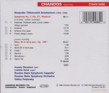 Valeri Polyansky: Grechaninov: Symphony, No. 2, Op. 27 [CD]