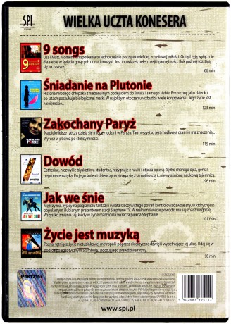 Wielka Uczta Konesera: 9 Songs / Dowód / Jak we śnie / Śniadanie na Plutonie / Zakochany Paryż / Życie jest muzyką [BOX] [6DVD]