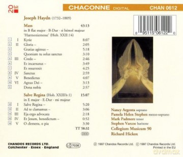 J. Haydn: Haydn: Harmoniemesse/salve Regina [CD]