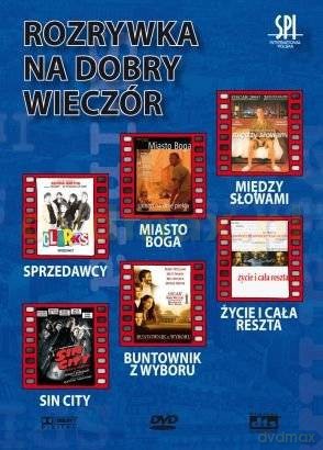 Rozrywka na dobry wieczór: Clerks - Sprzedawcy | Miasto Boga | Między słowami | Sin City | Buntownik z wyboru | Życie i cała reszta [BOX] [6DVD]