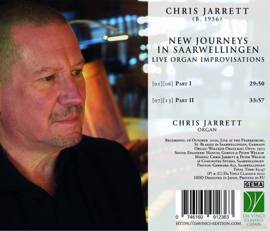Chris Jarrett: Jarrett: New Journeys In Saarwellingen: Live Organ Improvisations [CD]