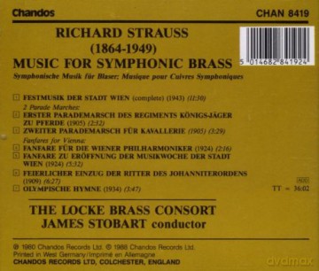Richard Strauss: Music for Symphonic Brass [CD]