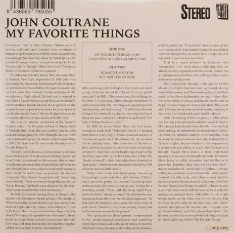 John Coltrane: My Favorite [CD]