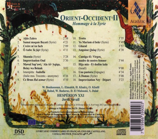 Jordi Savall: Orient Occident Ii: A Tribute to Syria [SACD]