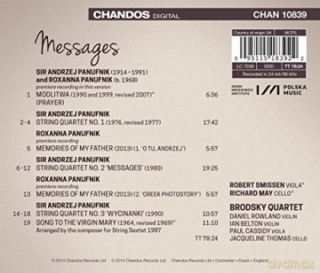 Brodsky Quartet: Panufnik: Messages [CD]