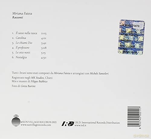 Miriana Faieta (Ep): Racconti (Ep) [CD]