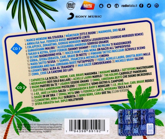 Radio Italia Summer Hits 2021 [2CD]