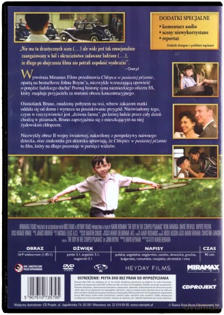 Chłopiec w pasiastej piżamie [DVD]