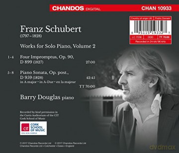 Barry Douglas: Schubert:Works For Solo Piano [CD]