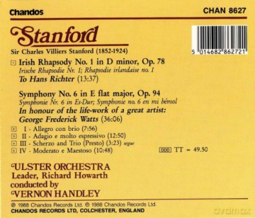 Stanford: Stanford: Symphony 6/ Irish Rhapsody 1 [CD]