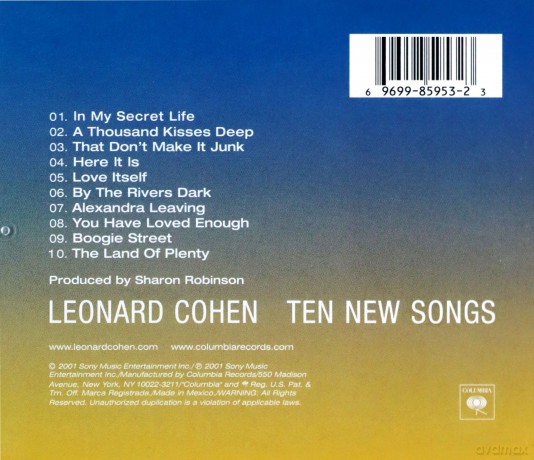 Leonard Cohen: Ten New Songs [CD]