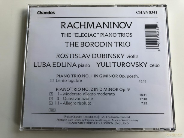 S. Rachmaninoff: The "Elegiac" Piano Trios [CD]