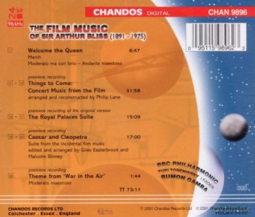 A. Bliss: The Film Music of Sir Arthur Bliss [CD]