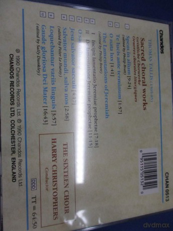 Thomas Tallis: Thomas Tallis: Sacred Choral Works, Spem in Alium [CD]