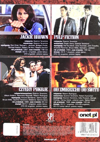 Quentin Tarantino Kolekcja BOX: Pulp Fiction / Jackie Brown / Cztery pokoje / Od zmierzchu do świtu [4DVD]