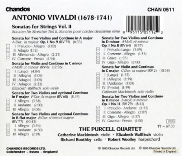 Antonio Vivaldi: Vivaldi: String Sonatas, vol. 2 [CD]