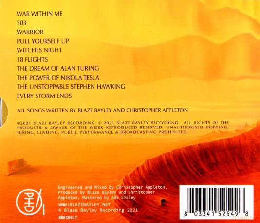 Blaze Bayley: War Within Me [CD]