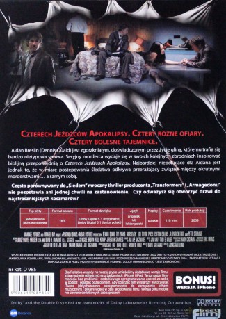 Horsemen - Jeźdźcy Apokalipsy [DVD]+wersja i-phone