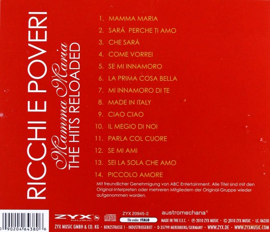 Mamma Maria -The Hits Reloaded [CD]