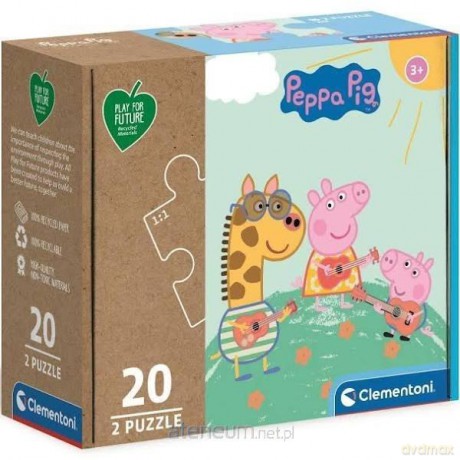 CLEMENTONI 2x20 el. Play for future Peppa Pig 24783 [PUZZLE]