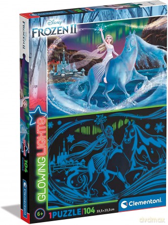 CLEMENTONI Glowing 104 el. Frozen 2 27548 [PUZZLE]