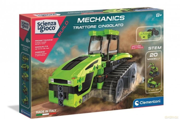 CLEMENTONI Laboratorium mechaniki ciągnik gąsienicowy 50689 [PUZZLE]