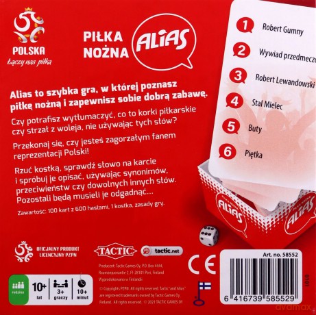 Gra Alias piłka nożna PZPN 58552