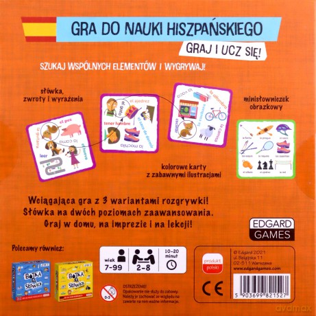Gra Bójka na słówka do nauki języka hiszpańskiego