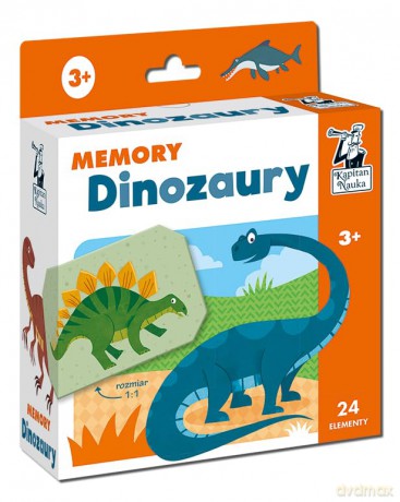 Gra Memory Dinozaury Kapitan Nauka