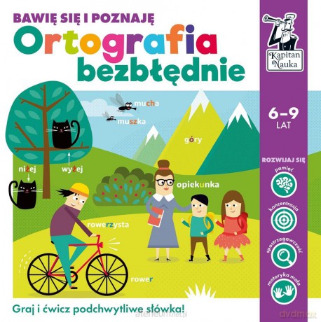 Gra Ortografia bezbłędnie Bawię się i poznaję Kapitan Nauka - Bożena Dybowska