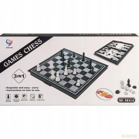 Gra Szachy warcaby tryktrak 9831A AN09
