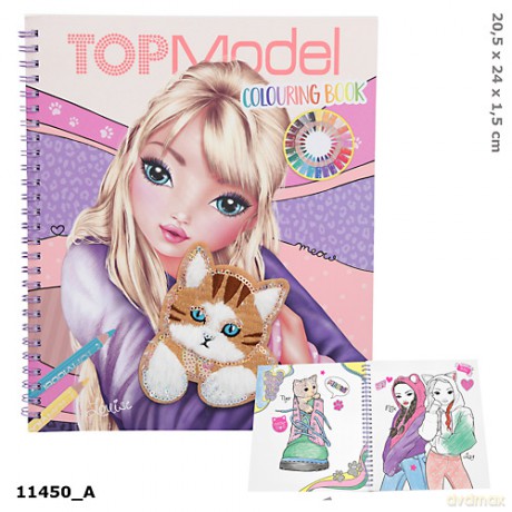 Kolorowanka z pluszowym kotkiem TOPModel 11450A