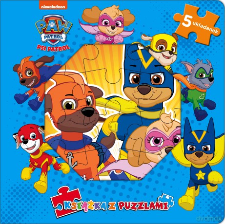 Książka z puzzlami. Psi Patrol [KSIĄŻKA]