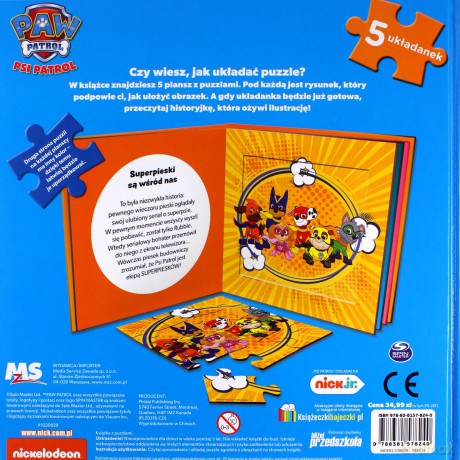 Książka z puzzlami. Psi Patrol [KSIĄŻKA]