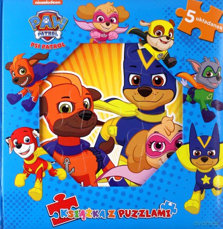 Książka z puzzlami. Psi Patrol [KSIĄŻKA]